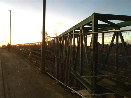 Kerse Road Temp bridge in situ