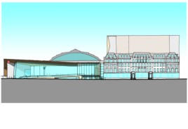 South elevation sketch